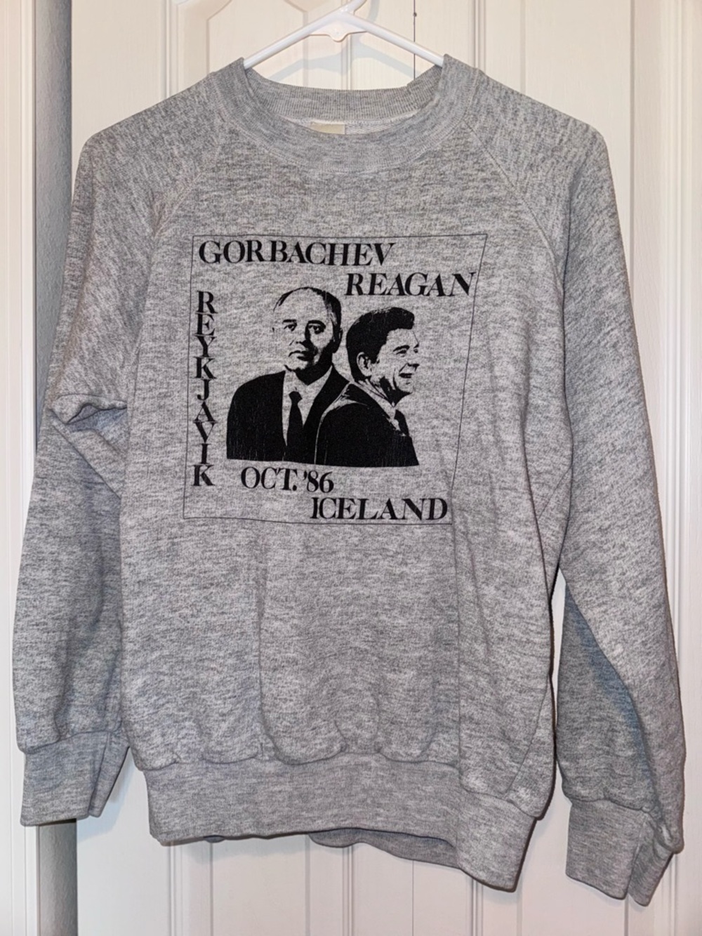 Vintage Gray Graphic Crewneck Sweatshirt